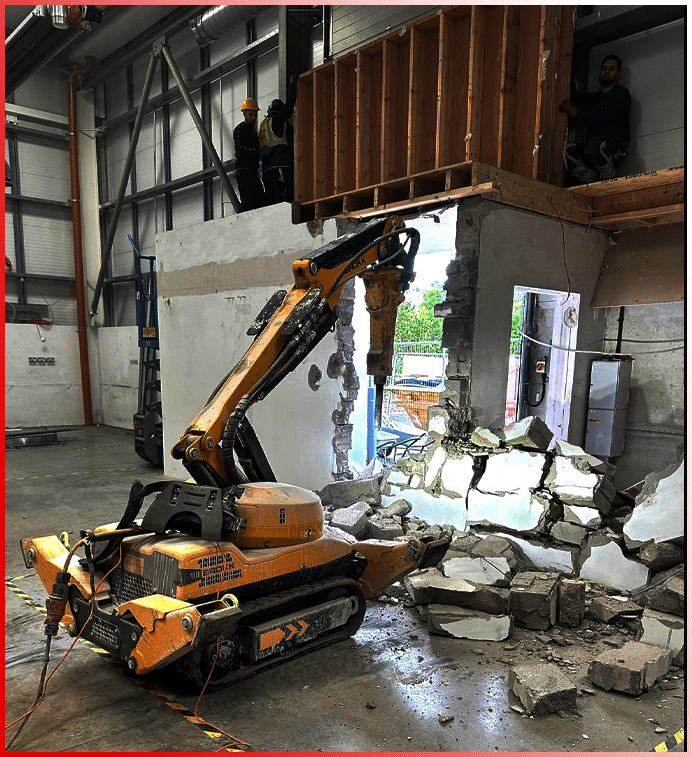 demolition using brokk