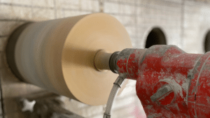 Core drilling core wall