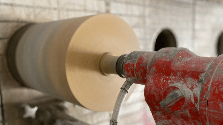 Core drilling core wall